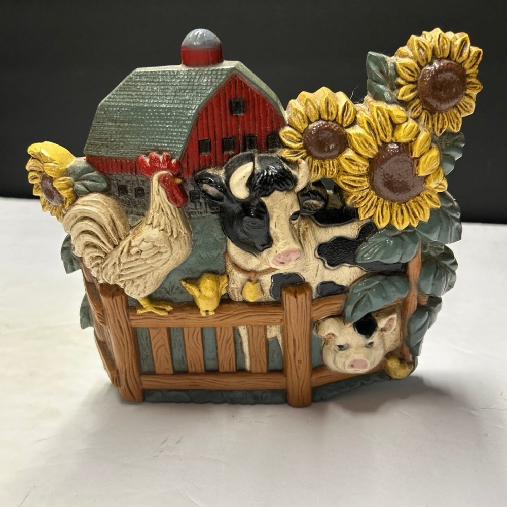 Vintage homco farm wall plaque